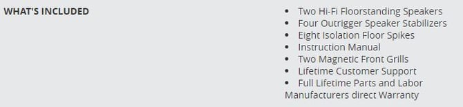 Whats Included Pair